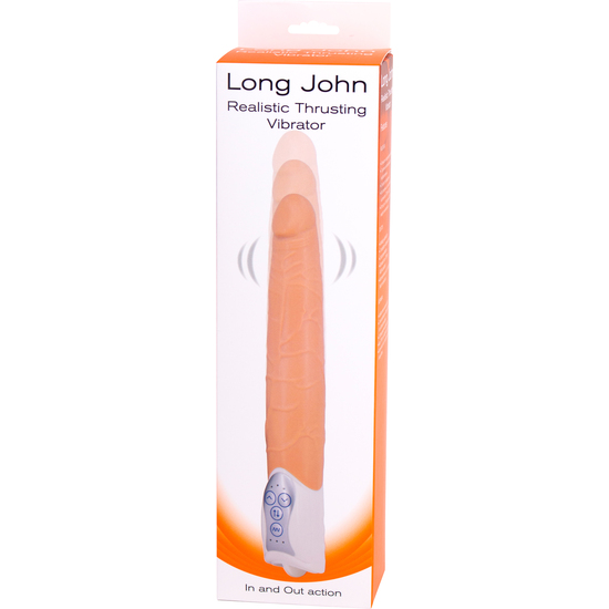 LONG JOHN - REALISTIC THRUSTING VIBRATOR - SKIN image 1