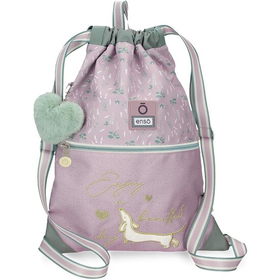 ENSO MOCHILA SACO Y PORTA ALIMENTOS POLIÉSTER MORADO image 0