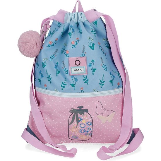 ENSO MOCHILA SACO Y PORTA ALIMENTOS POLIÉSTER ROSA image 0