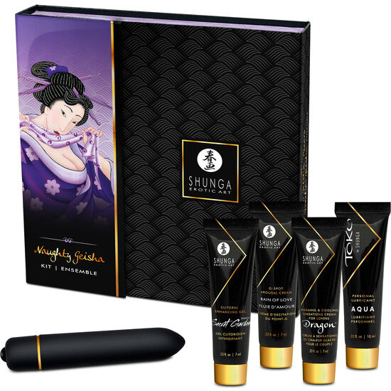 SHUNGA NAUGHTY GEISHA KIT WITH TOY image 0