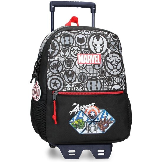 MARVEL LOS VENGADORES MOCHILA ESCOLAR CON CARRO POLIÉSTER HEROES NEGRO image 0