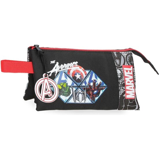 MARVEL LOS VENGADORES ESTUCHE ESCOLAR POLIÉSTER HEROES NEGRO image 0