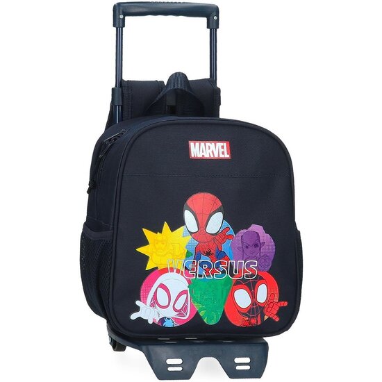 MARVEL MOCHILA ESCOLAR CON CARRO POLIÉSTER NEGRO image 0