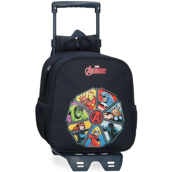 MARVEL MOCHILA ESCOLAR CON CARRO POLIÉSTER NEGRO image 0
