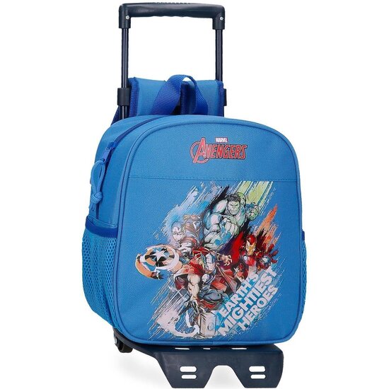 MARVEL MOCHILA ESCOLAR CON CARRO POLIÉSTER AZUL image 0