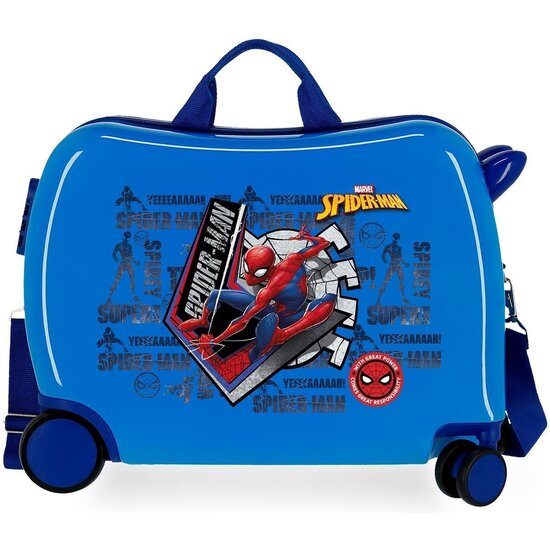 MARVEL SPIDERMAN MALETA CORREPASILLOS ABS RÍGIDA GREAT POWER AZUL image 0