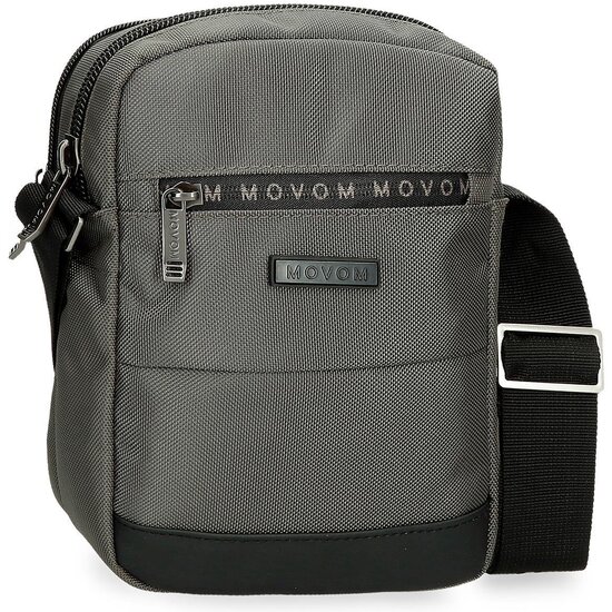 MOVOM BOLSO BANDOLERA POLIÉSTER CON DETALLES EN PIEL SINTÉTICA BUSTER GRIS image 0