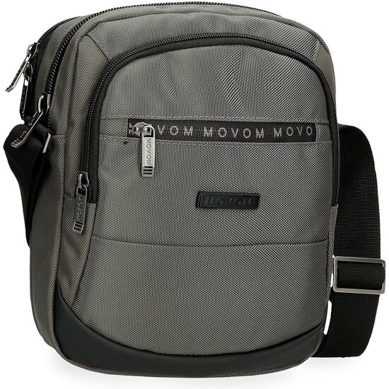 MOVOM BOLSO BANDOLERA POLIÉSTER CON DETALLES EN PIEL SINTÉTICA BUSTER GRIS image 0