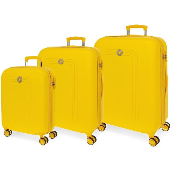 MOVOM JUEGO DE MALETAS ABS RÍGIDA AMARILLO image 0