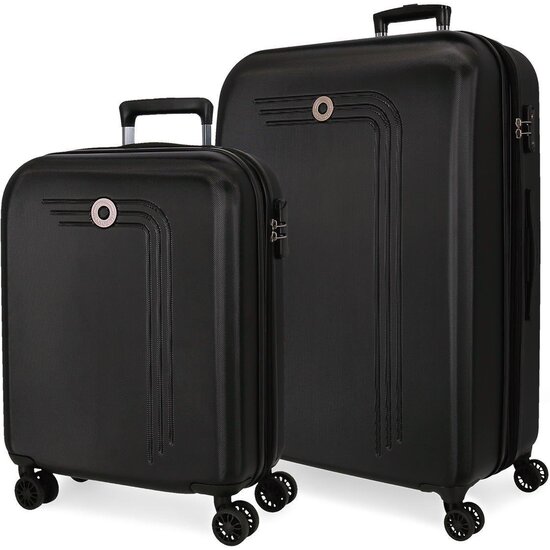 MOVOM JUEGO DE MALETAS ABS RÍGIDA NEGRO image 0