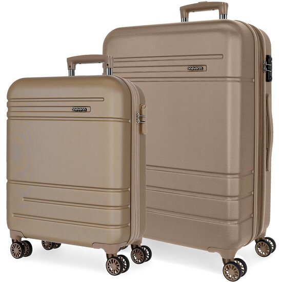 MOVOM JUEGO DE MALETAS ABS RÍGIDA BEIGE image 0