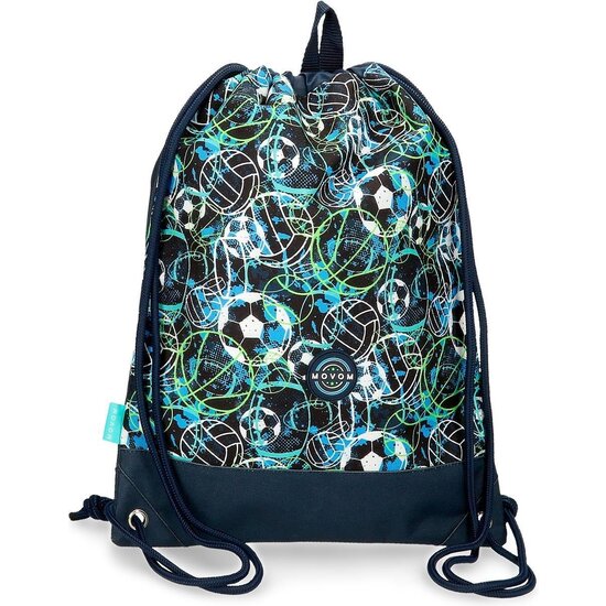 MOVOM MOCHILA SACO Y PORTA ALIMENTOS POLIÉSTER AZUL image 0