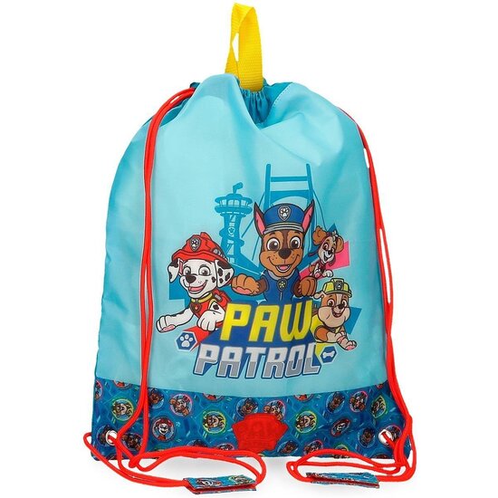 PATRULLA CANINA MOCHILA SACO Y PORTA ALIMENTOS POLIÉSTER ALWAYS HEROIC AZUL image 0