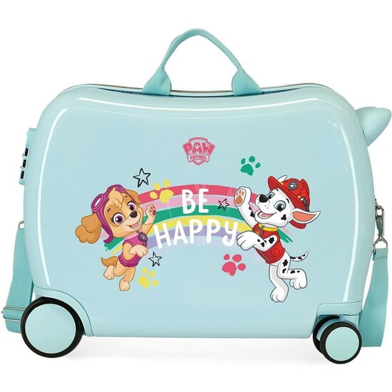PATRULLA CANINA MALETA CORREPASILLOS ABS RÍGIDA LA PATRULLA CANINA BE HAPPY AZUL image 0