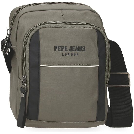 PEPE JEANS BOLSO BANDOLERA ALGODÓN, POLIÉSTER Y PU. DORTMUND VERDE image 0