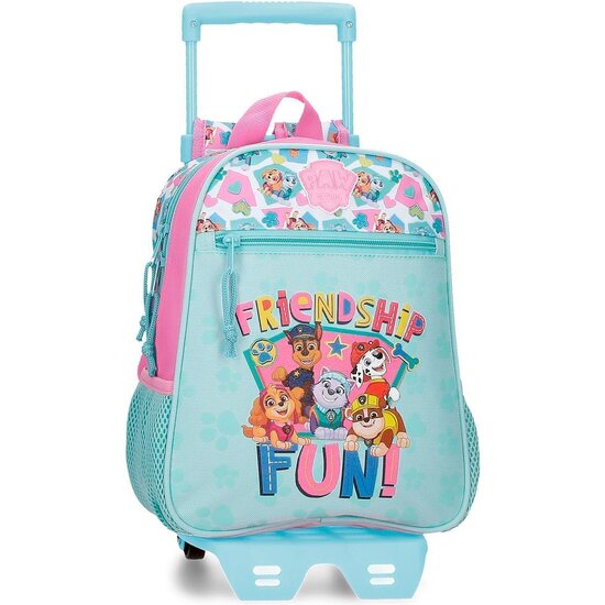 PATRULLA CANINA MOCHILA ESCOLAR CON CARRO POLIÉSTER FRIENDSHIP FUN AZUL image 0