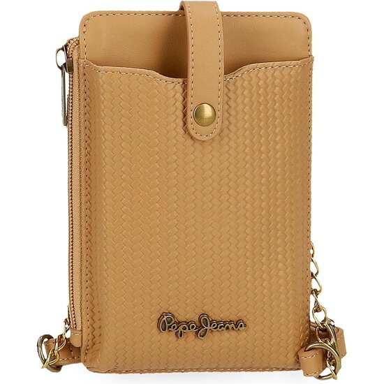 PEPE JEANS BOLSO BANDOLERA PIEL SINTÉTICA LENA MARRÓN image 0