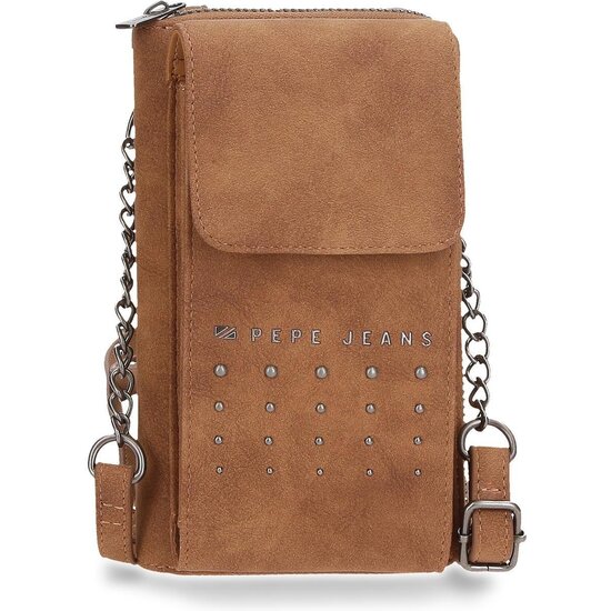PEPE JEANS BOLSO BANDOLERA PIEL SINTÉTICA HOLLY MARRÓN image 0