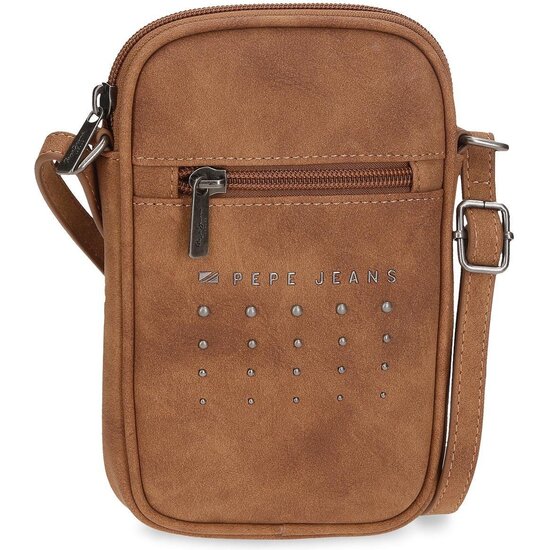 PEPE JEANS BOLSO BANDOLERA PIEL SINTÉTICA HOLLY MARRÓN image 0