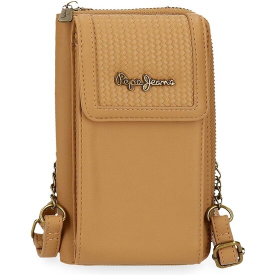 PEPE JEANS BOLSO BANDOLERA PIEL SINTÉTICA LENA MARRÓN image 0