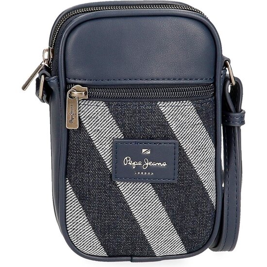 PEPE JEANS BOLSO BANDOLERA POLIÉSTER CON DETALLES EN PIEL SINTÉTICA CELINE AZUL image 0