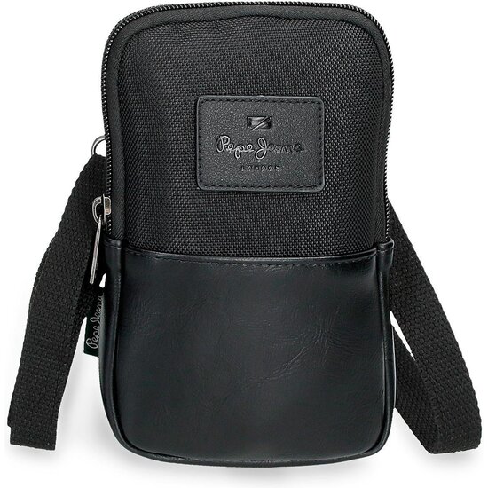 PEPE JEANS BOLSO BANDOLERA POLIÉSTER CON DETALLES EN PIEL SINTÉTICA SANDER NEGRO image 0