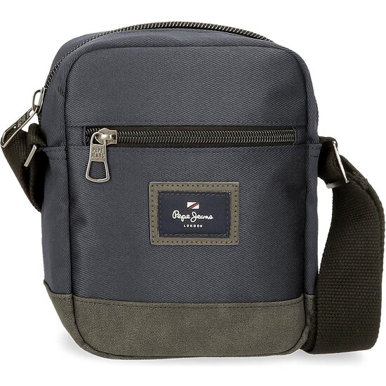 PEPE JEANS BOLSO BANDOLERA POLIÉSTER CON DETALLES EN PIEL SINTÉTICA HARRY AZUL image 0
