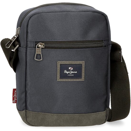 PEPE JEANS BOLSO BANDOLERA POLIÉSTER CON DETALLES EN PIEL SINTÉTICA HARRY AZUL image 0