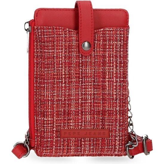 PEPE JEANS BOLSO BANDOLERA POLIÉSTER CON DETALLES EN PIEL SINTÉTICA OANA ROJO image 0