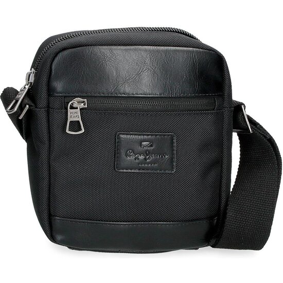 PEPE JEANS BOLSO BANDOLERA POLIÉSTER CON DETALLES EN PIEL SINTÉTICA SANDER NEGRO image 0