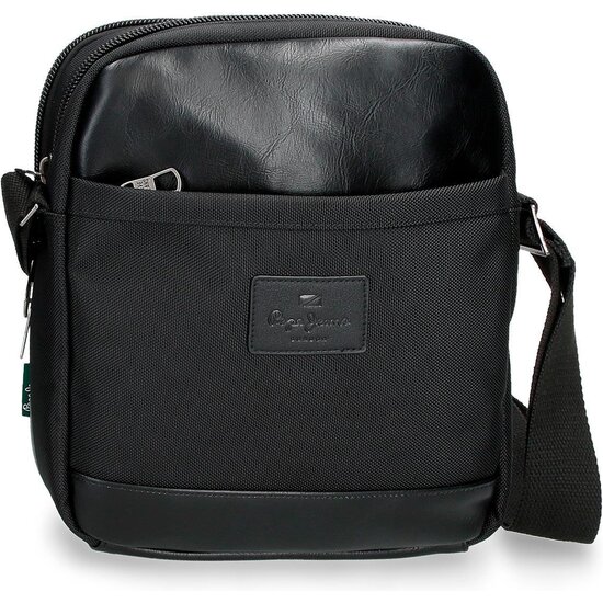 PEPE JEANS BOLSO BANDOLERA POLIÉSTER CON DETALLES EN PIEL SINTÉTICA SANDER NEGRO image 0