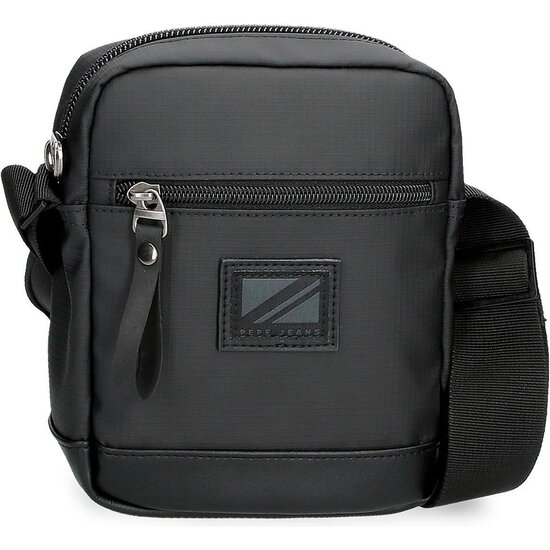 PEPE JEANS BOLSO BANDOLERA POLIÉSTER CON DETALLES EN PIEL SINTÉTICA STRAPS NEGRO image 0