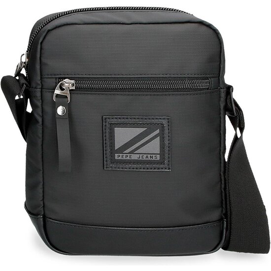 PEPE JEANS BOLSO BANDOLERA POLIÉSTER CON DETALLES EN PIEL SINTÉTICA STRAPS NEGRO image 0