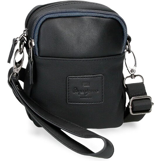 PEPE JEANS BOLSO BANDOLERA POLIÉSTER Y PU FRONTIER NEGRO image 0