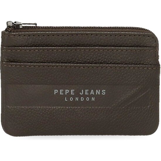 PEPE JEANS CARTERA CON MONEDERO PIEL BASINGSTOKE MARRÓN image 0