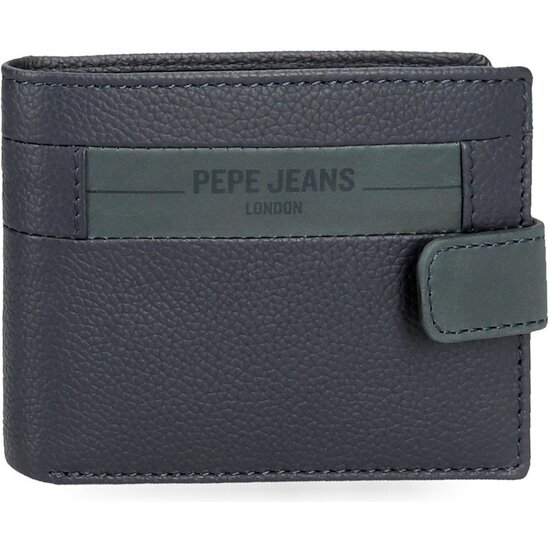 PEPE JEANS CARTERA CON MONEDERO PIEL CHECKBOX AZUL image 0