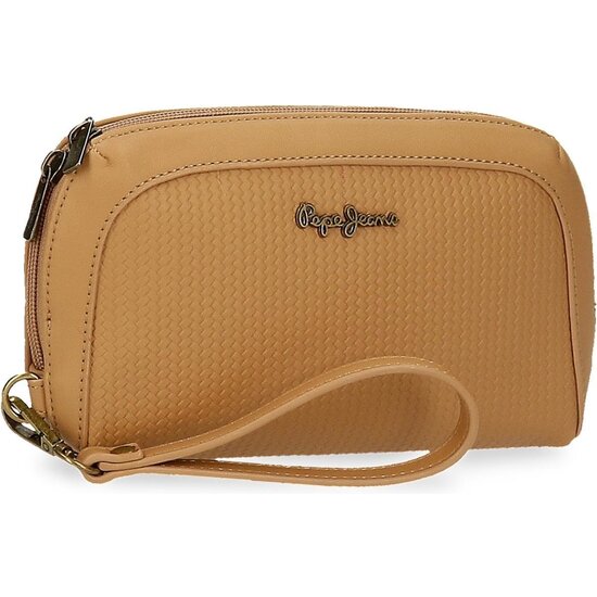 PEPE JEANS BOLSO DE MANO PIEL SINTÉTICA LENA MARRÓN image 0