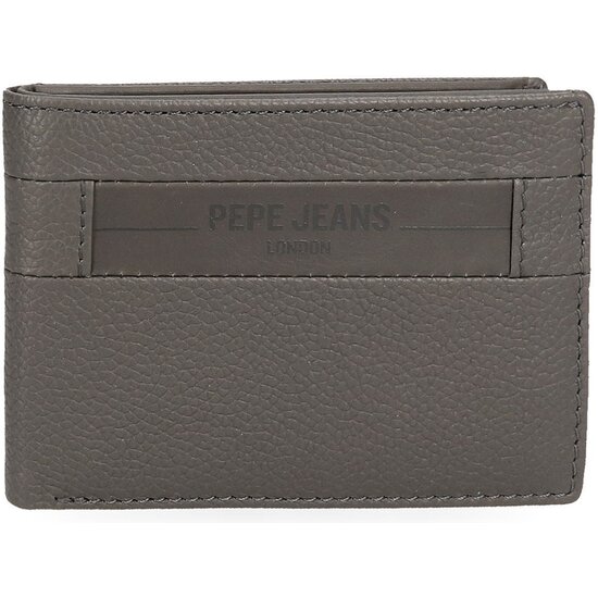 PEPE JEANS CARTERA CON MONEDERO PIEL CHECKBOX GRIS image 0