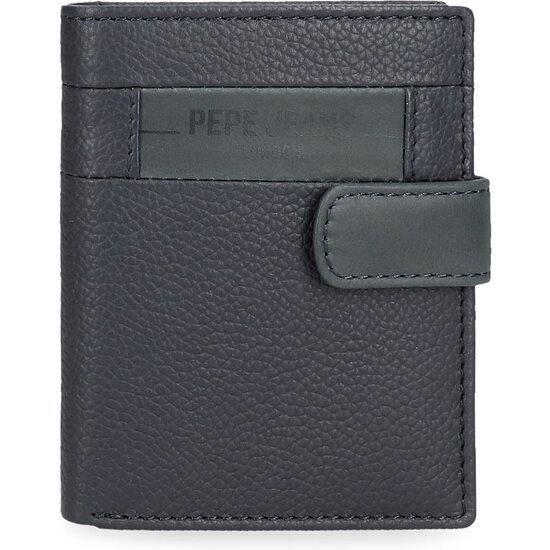 PEPE JEANS CARTERA CON MONEDERO PIEL CHECKBOX AZUL image 0