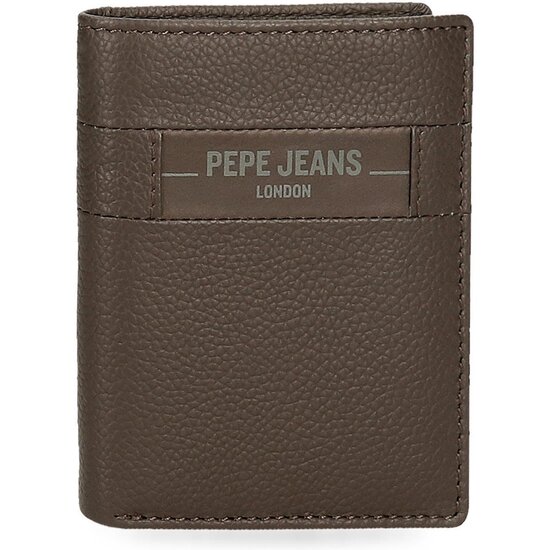PEPE JEANS CARTERA CON MONEDERO PIEL CHECKBOX MARRÓN image 0