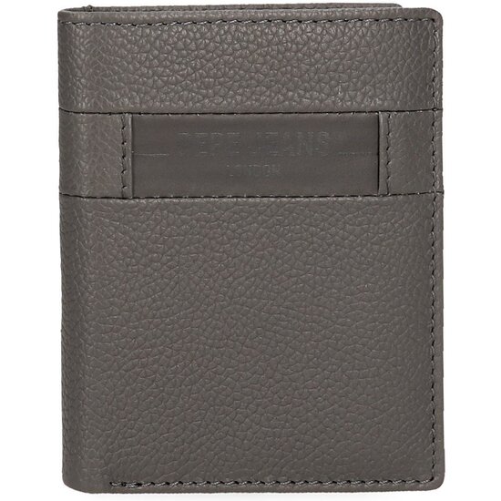 PEPE JEANS CARTERA CON MONEDERO PIEL CHECKBOX GRIS image 0