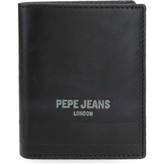 PEPE JEANS CARTERA CON MONEDERO PIEL DEEP NEGRO image 0