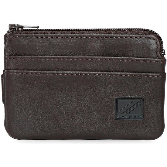 PEPE JEANS CARTERA CON MONEDERO PIEL CHIEF MARRÓN image 0