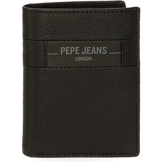 PEPE JEANS CARTERA CON MONEDERO PIEL CHECKBOX NEGRO image 0