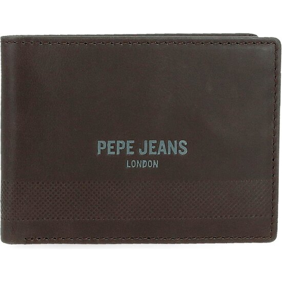 PEPE JEANS CARTERA CON MONEDERO PIEL DEEP. MARRÓN image 0