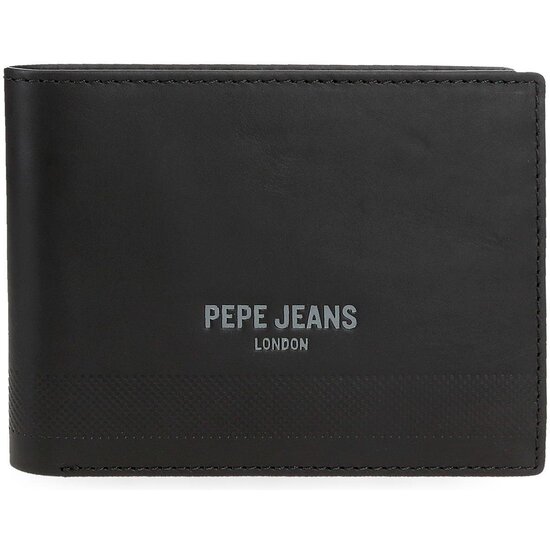 PEPE JEANS CARTERA CON MONEDERO PIEL DEEP NEGRO image 0