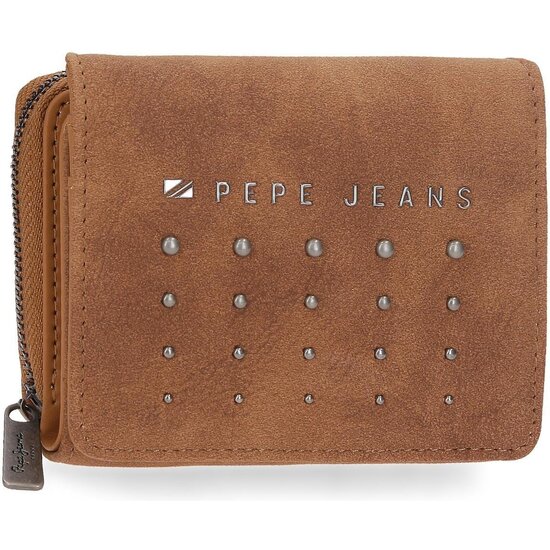 PEPE JEANS CARTERA CON MONEDERO PIEL SINTÉTICA HOLLY MARRÓN image 0