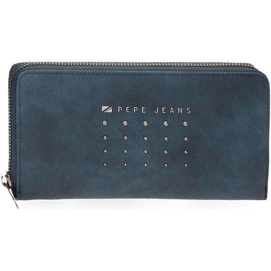 PEPE JEANS CARTERA CON MONEDERO PIEL SINTÉTICA HOLLY AZUL image 0