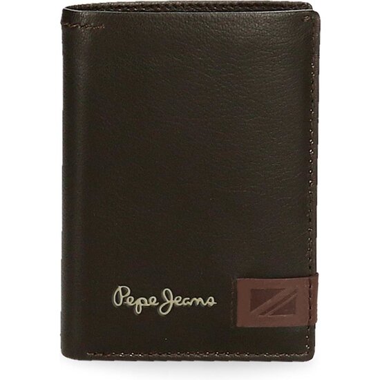 PEPE JEANS CARTERA CON MONEDERO PIEL STRAND MARRÓN image 0