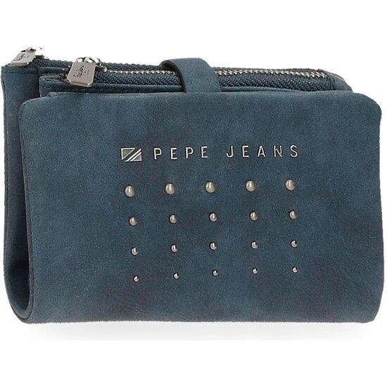 PEPE JEANS CARTERA CON MONEDERO PIEL SINTÉTICA HOLLY AZUL image 0
